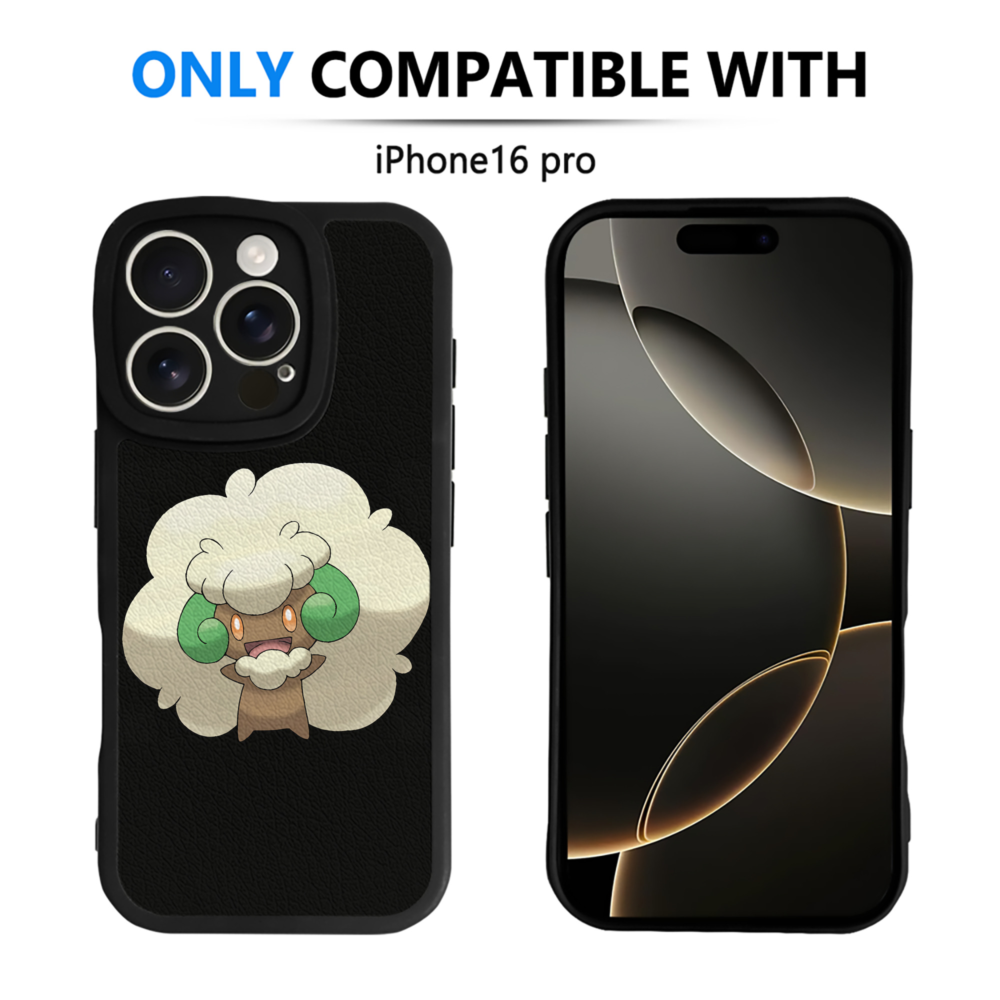 （画像用） ポケットモンスター Pokémon 【iPhone 16シリーズ対応】シリコンスマホケース（レザー調） 材質：シリコン